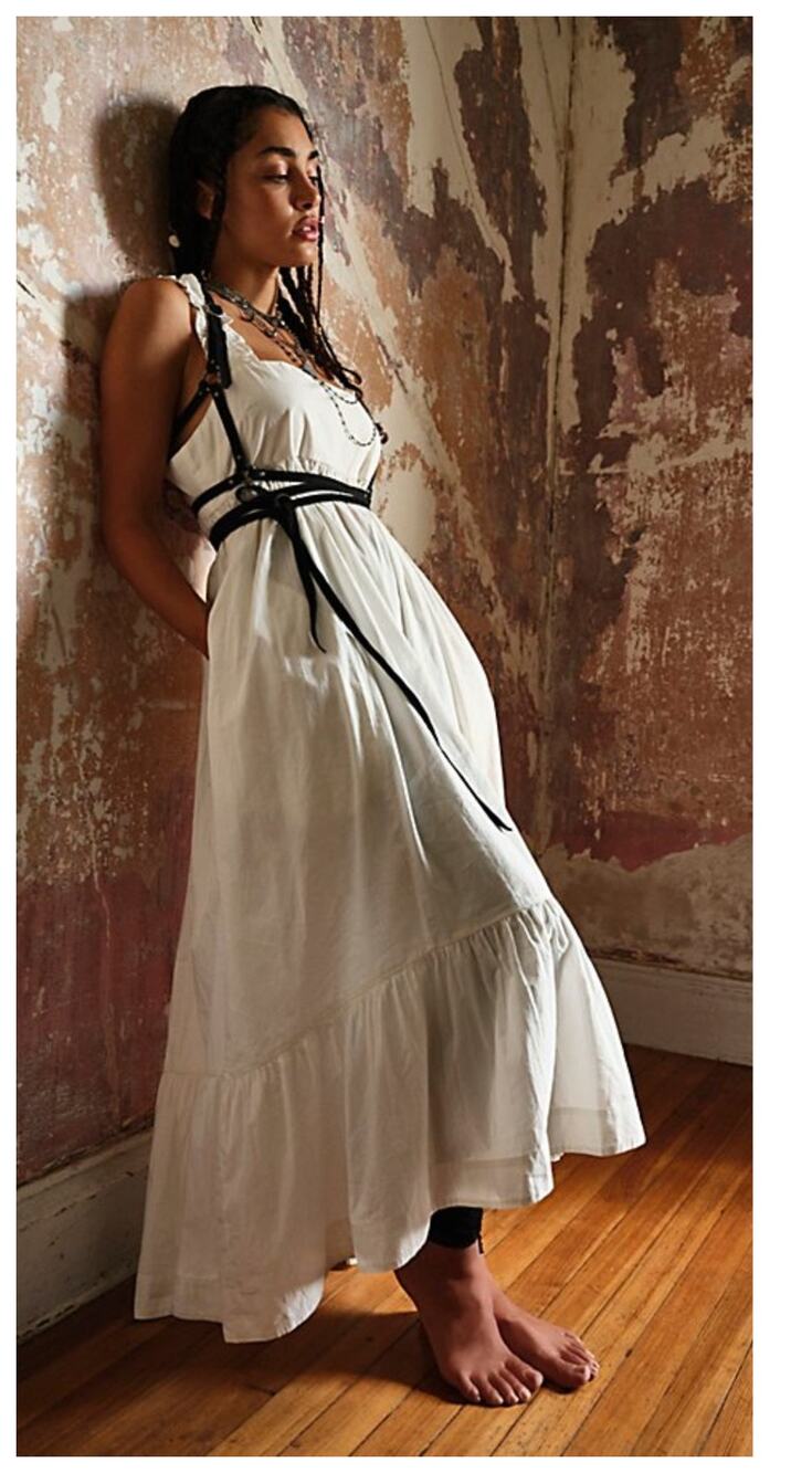 NEW Free People Isabella Ruffle Maxi Dress Size Medium